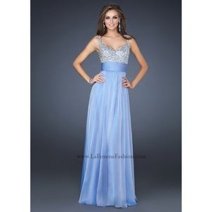 La Femme Dress 16802 Periwinkle